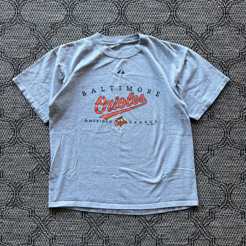 Y2K Baltimore Orioles T-Shirt Mens XL Gray 2005 MLB Baseball Tee American League
